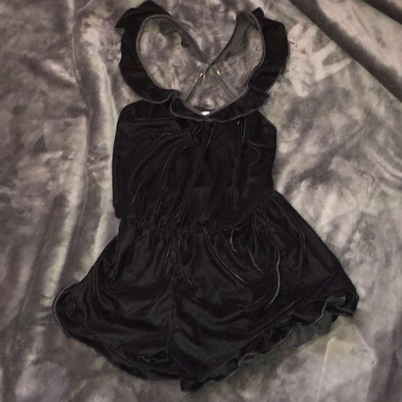 Victoria secret velvet romper - Picture 3 of 4